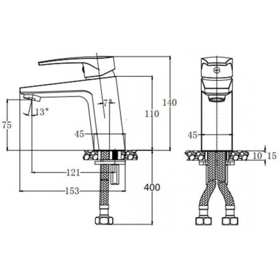 Ảnh Vòi chậu Caesar B390CGU 2