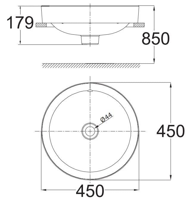 Ảnh Chậu rửa đặt bàn American Standard WP-0639 2