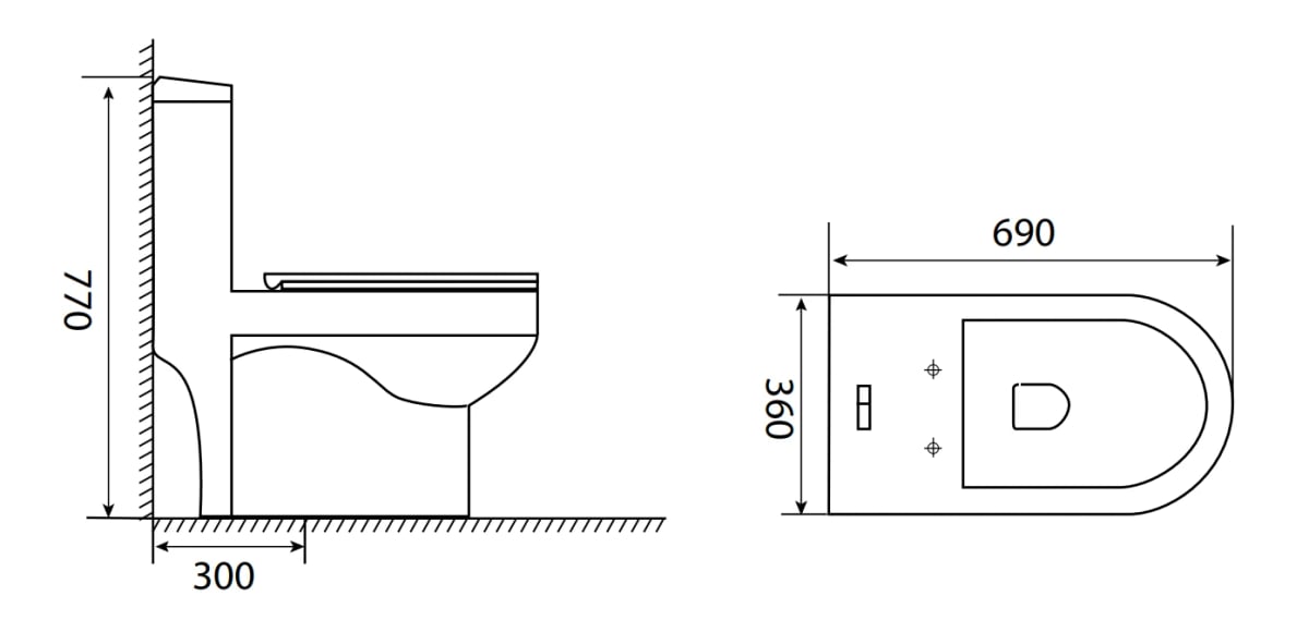 Ảnh Bồn cầu 1 khối Selta ST116 2