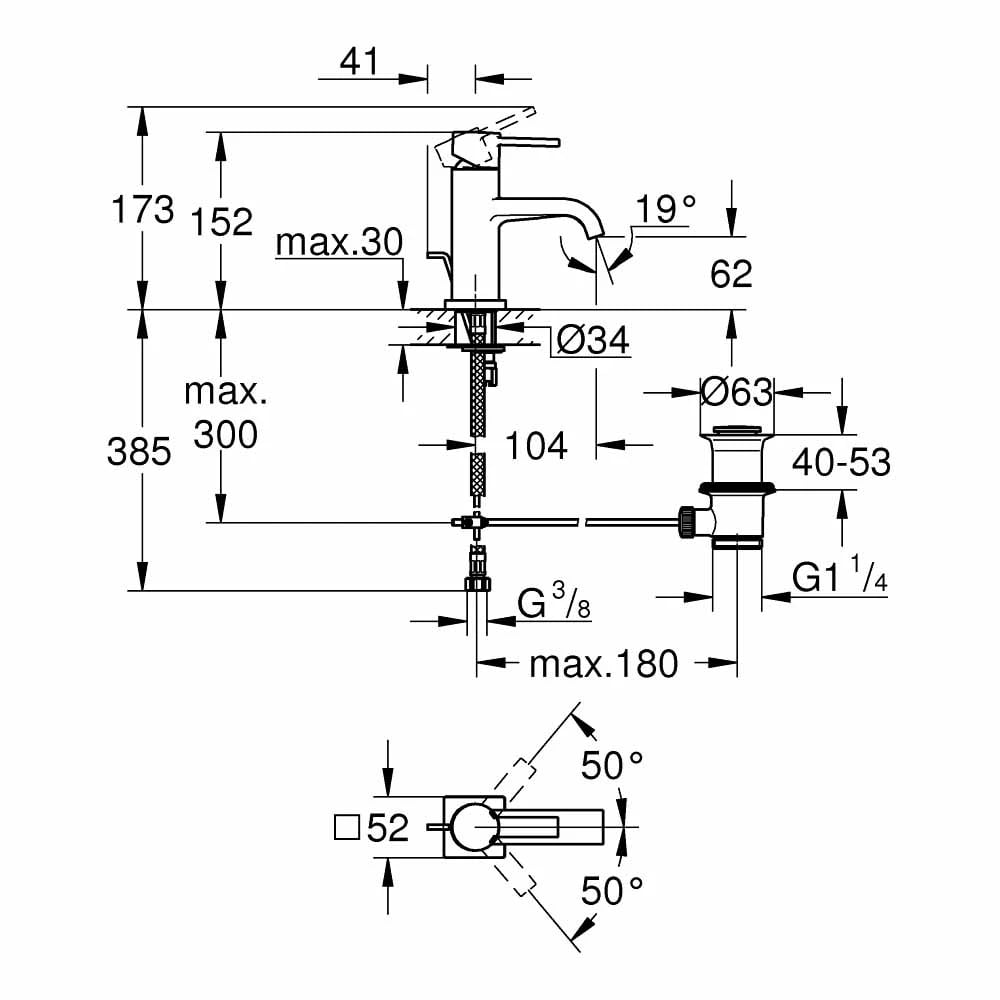 Ảnh Vòi chậu GROHE 32757000 2