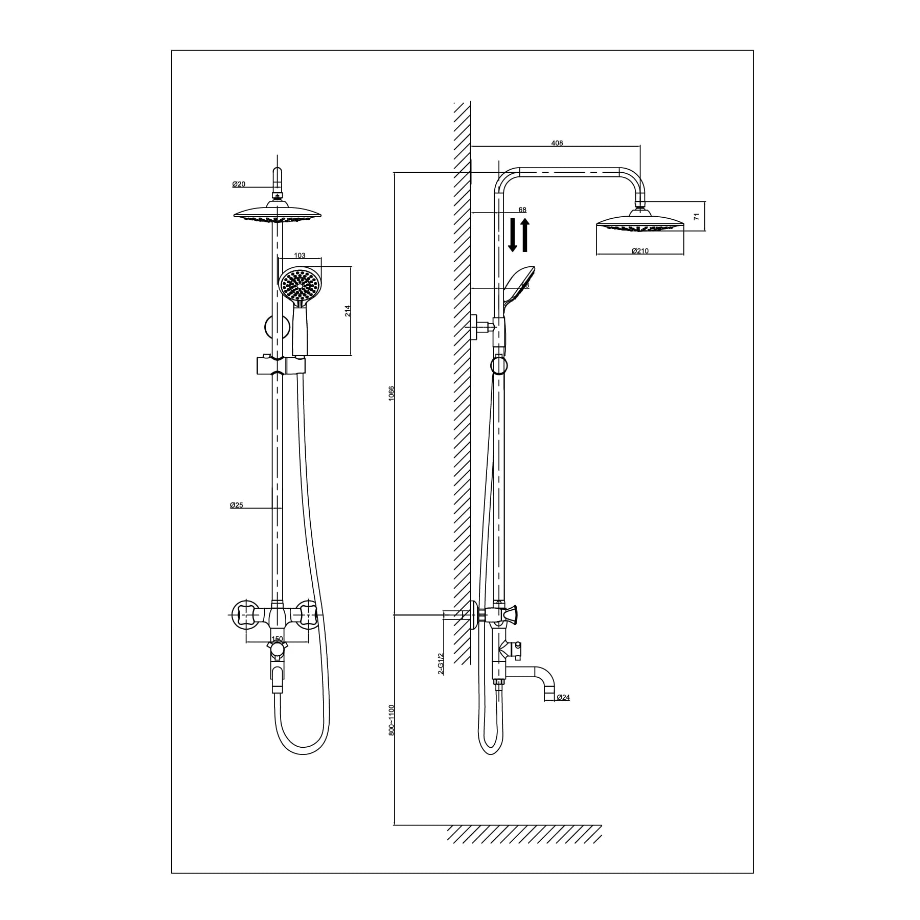 Ảnh Sen tắm cây D&K DK1384701B09 2