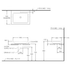 Ảnh Chậu rửa dương bàn Cotto C09117 2
