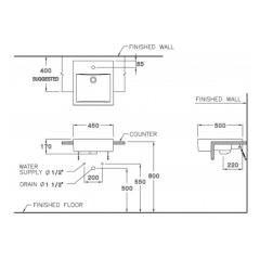 Ảnh Chậu rửa đặt bàn Cotto C02717 2