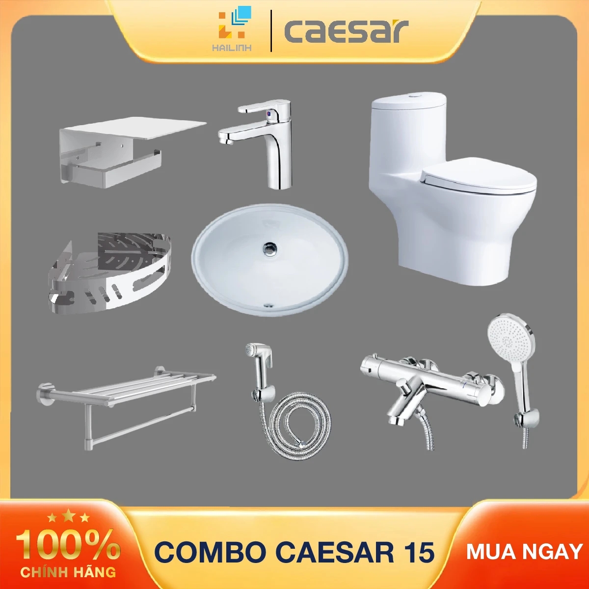 Combo thiết bị vệ sinh Caesar số 15