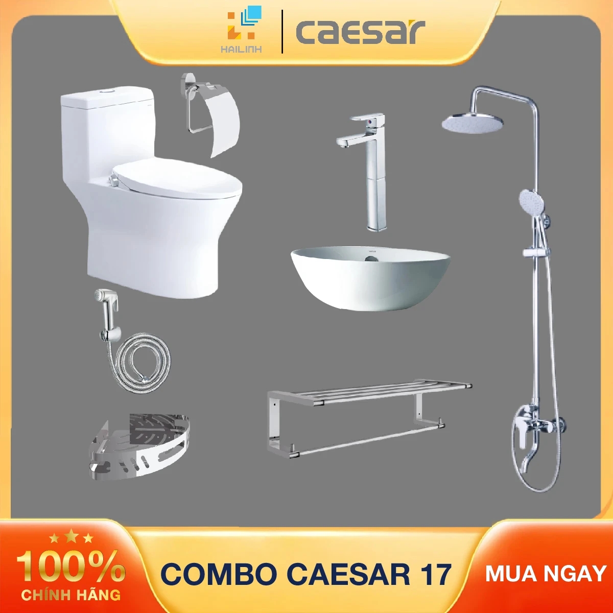 Combo thiết bị vệ sinh Caesar số 17