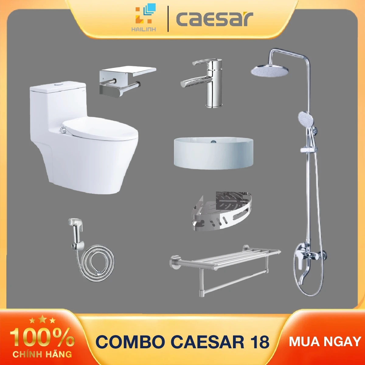 Combo thiết bị vệ sinh Caesar số 18