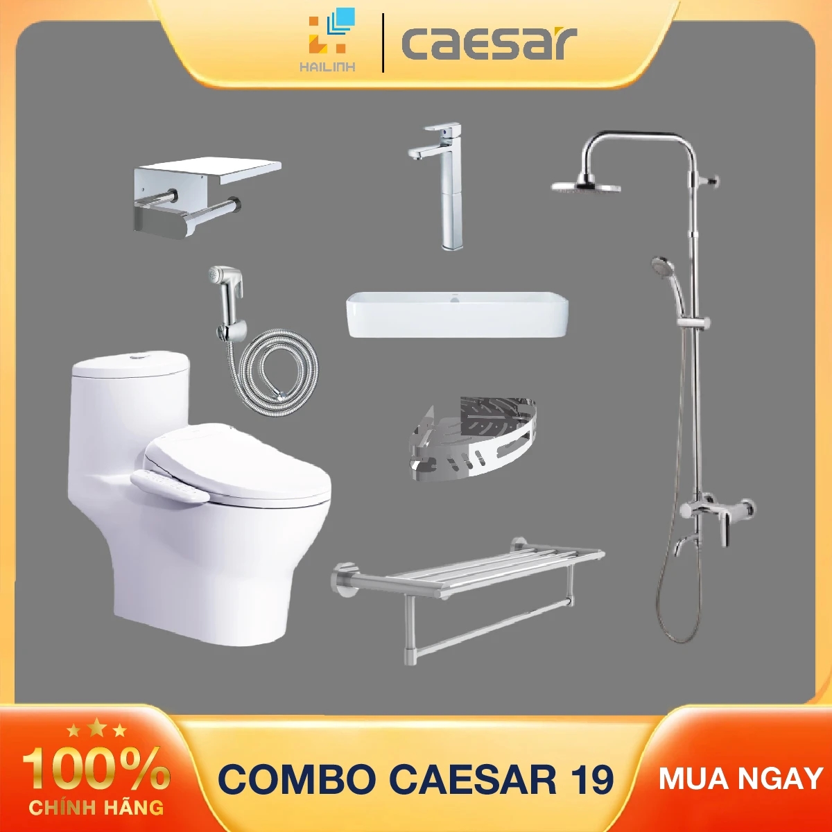 Combo thiết bị vệ sinh Caesar số 19