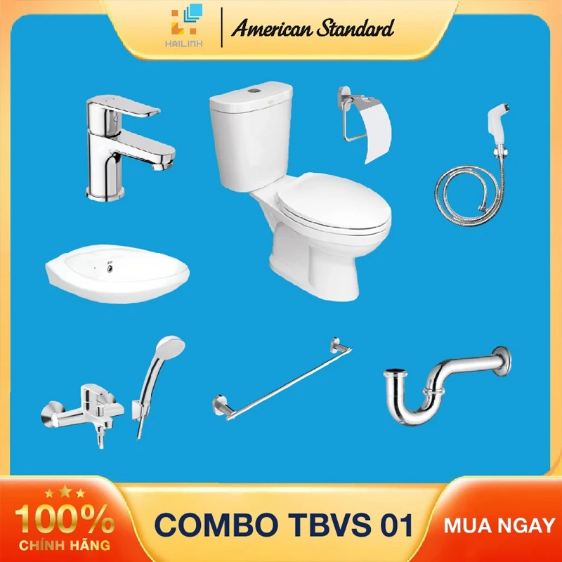 Combo thiết bị vệ sinh American Standard 01
