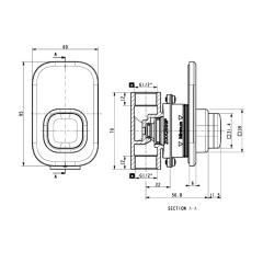 Ảnh Van sen tắm âm tường American Standard WF-T826W 2