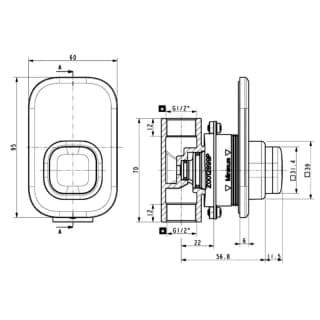 Ảnh Sen tắm âm tường American Standard WF-T826B 2