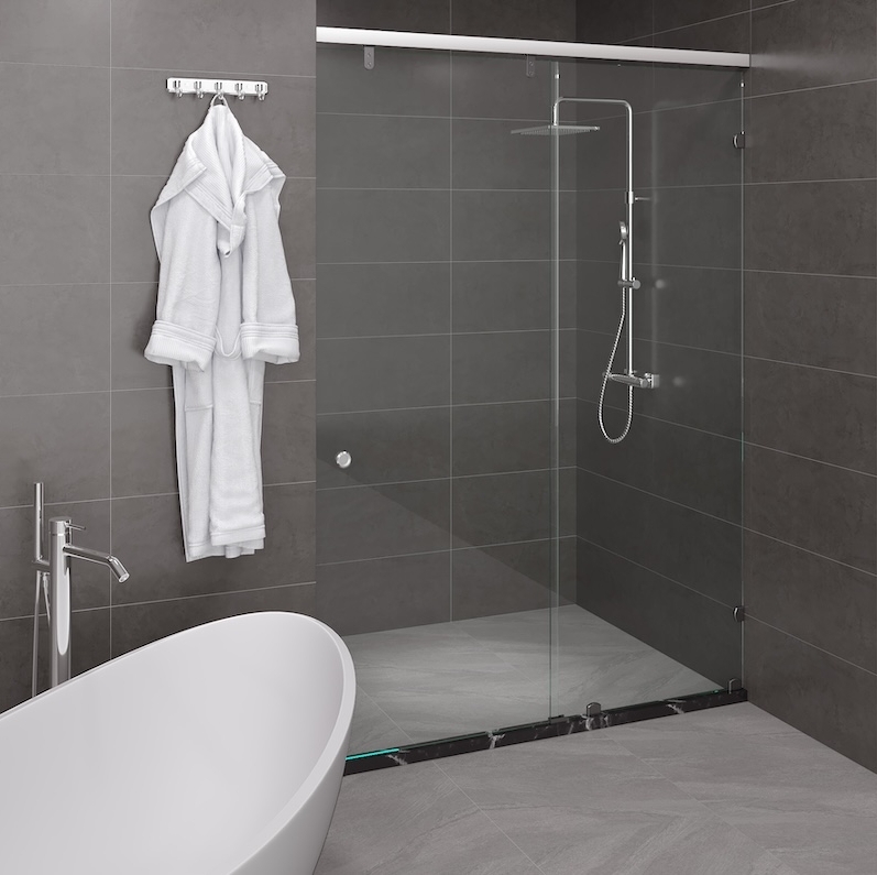 Vách kính nhà tắm màu Black Belli BLP-1x2TBV2