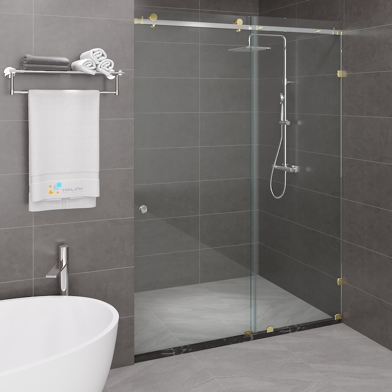 Vách kính nhà tắm màu Gold Belli BLP-1x2TGV1