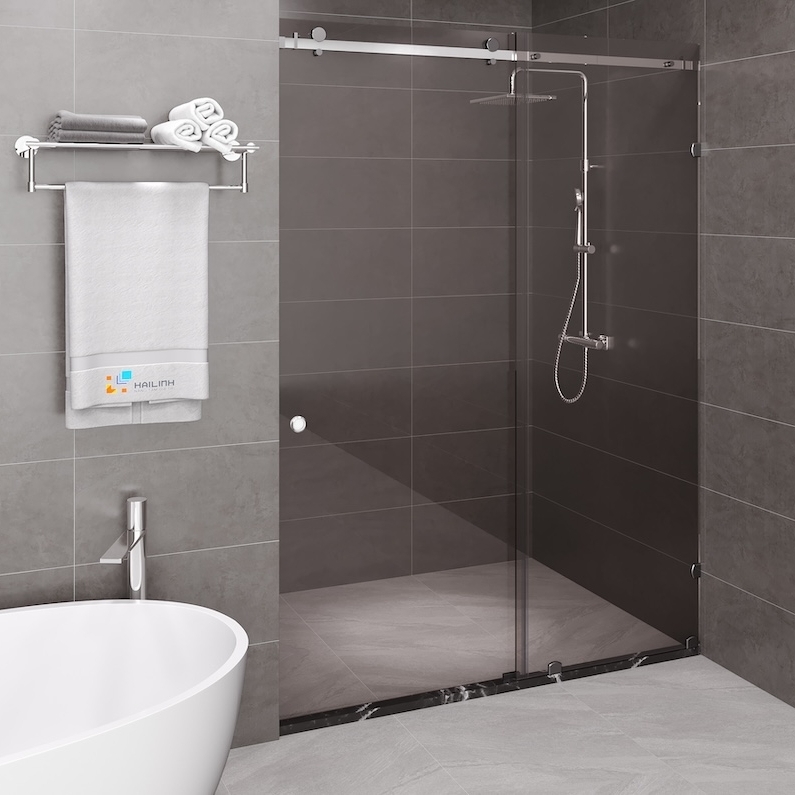 Vách kính nhà tắm màu Black Belli BLP-1x2XBV1