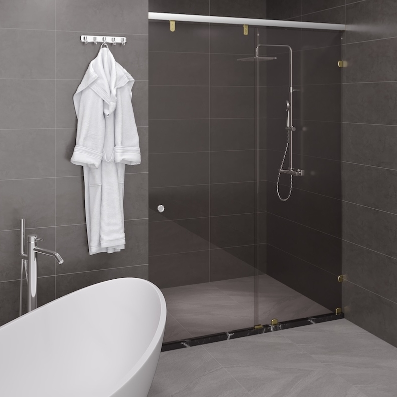 Vách kính nhà tắm màu Gold Belli BLP-1x2XGV2