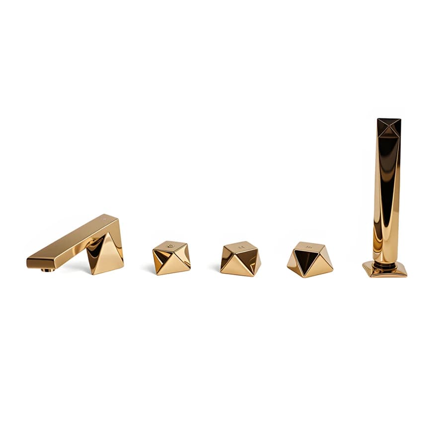 Vòi xả bồn tắm xây bệ 5 lỗ Bravat F518102G-ENG