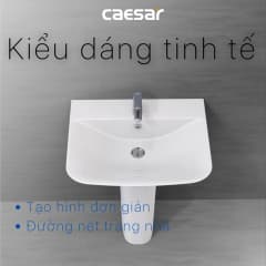 Ảnh Chậu rửa treo tường Caesar L2365+P2445 3