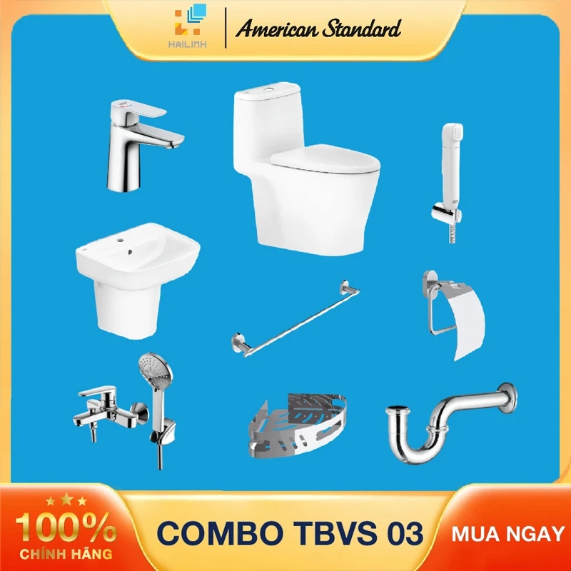 Combo thiết bị vệ sinh American Standard 03