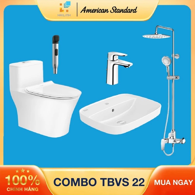Combo thiết bị vệ sinh American Standard 22
