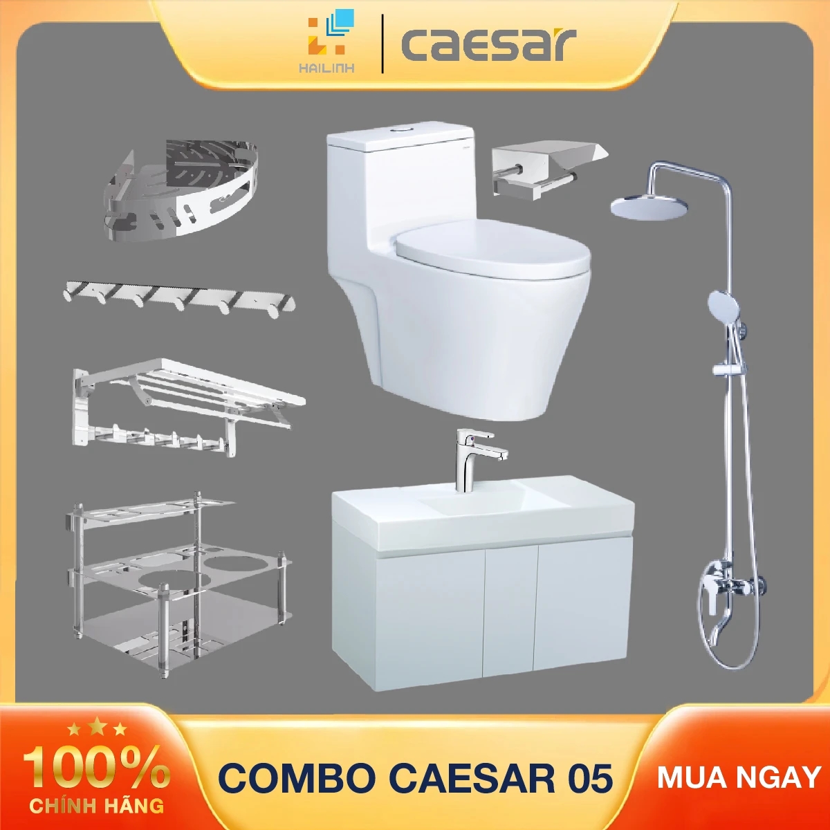 Combo thiết bị vệ sinh Caesar số 5