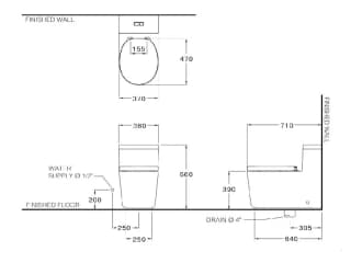 Ảnh Bồn cầu 1 khối COTTO CPW10007/MWH#BN2 2