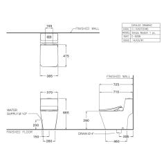 Ảnh Bồn cầu nắp điện tử Cotto C10327(CV8) 6