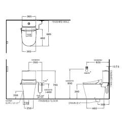 Ảnh Bồn cầu nắp điện tử Cotto C125317(CV4) 5