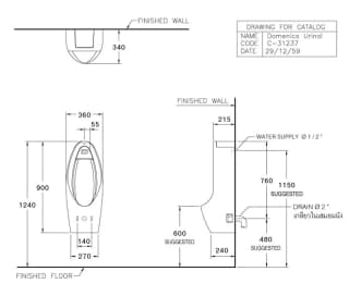 Ảnh Bồn tiểu nam cảm ứng Cotto C31237DC 2