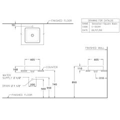 Ảnh Chậu rửa dương bàn Cotto C00341 MIR 2