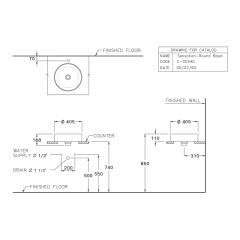Ảnh Chậu rửa dương bàn Cotto C003407 3