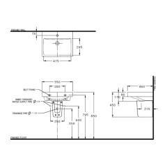 Ảnh Chậu rửa chân lửng Cotto C0156/C420 2
