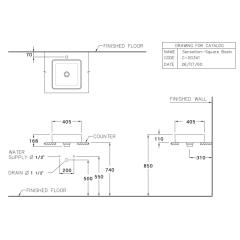 Ảnh Chậu rửa dương bàn Cotto C003417 2