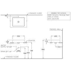 Ảnh Chậu rửa dương bàn Cotto C00342 MIR 2