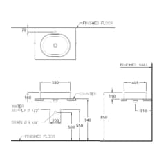 Ảnh Chậu rửa dương bàn Cotto C003437 2