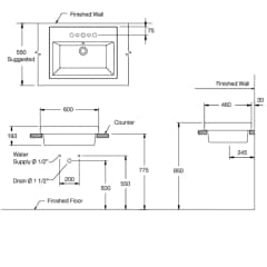 Ảnh Chậu rửa dương bàn Cotto C0902 2