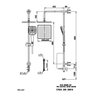 Ảnh Sen tắm cây nóng lạnh COTTO CT623Z95ZH018 2