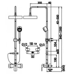 Ảnh Sen tắm cây COTTO CT2149WS 2