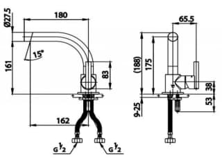 Ảnh Vòi chậu nóng lạnh COTTO CPF200A#BN2 2