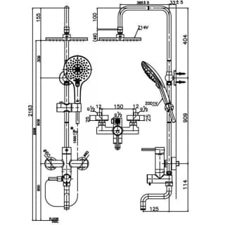 Ảnh Sen tắm cây nóng lạnh COTTO CT5101W 2