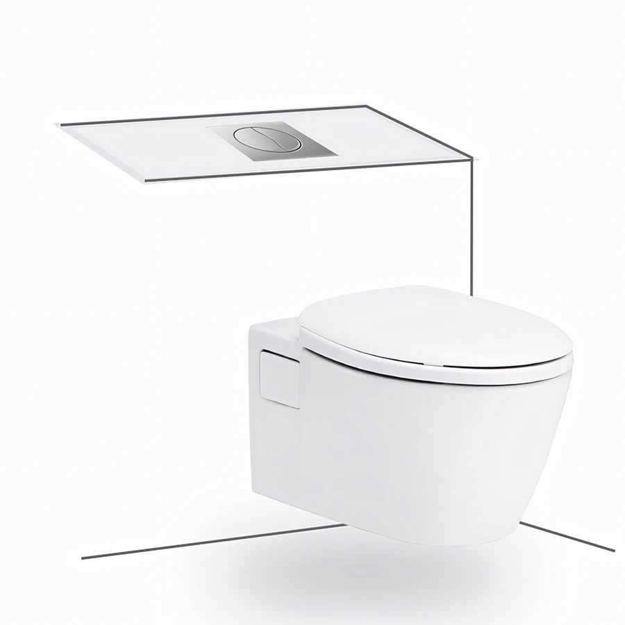 Bồn cầu âm tường Cotto SC198817(T)