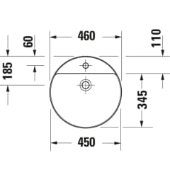 Ảnh Chậu rửa đặt bàn Duravit 2662463271 2
