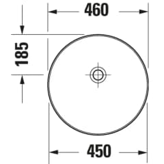 Ảnh Chậu rửa đặt bàn Duravit 266146HC79 2