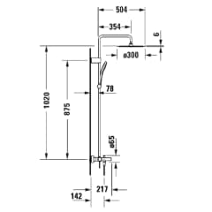Ảnh Sen cây nhiệt độ Duravit CE5280008C10 2