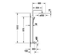 Ảnh Sen cây nhiệt độ Duravit WA5280008A70 2