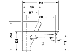 Ảnh Vòi bồn tắm 3 lỗ Duravit WA5260000034 2
