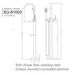 Ảnh Sen vòi bồn tắm Euroking EU-61003 2