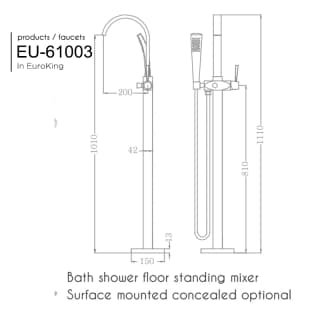 Ảnh Sen vòi bồn tắm Euroking EU-61003 2