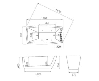 Ảnh Bồn tắm Massage Govern JS-6205 2