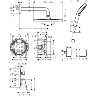 Ảnh Sen tắm âm tường Hansgrohe 27957000 2