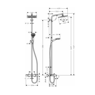 Ảnh Sen tắm cây Hansgrohe 27298000 2