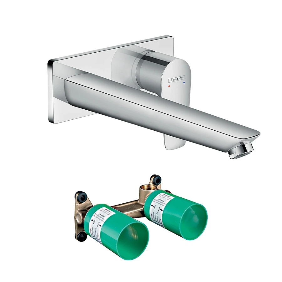 Vòi chậu gắn tường Hansgrohe 71734000+13622180